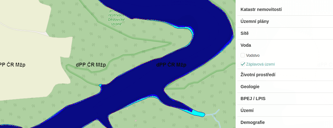Mapa záplavových území